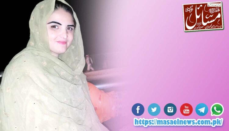 ایک صحتمند معاشرے کے قیام کیلئے صحتمند ماں کا ہونا ضروری ہے، درچین مری