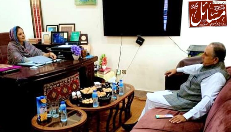 چنگیزخان جمالی کا محترمہ ثناء درانی کو پیپلزپارٹی میں شمولیت کی دعوت