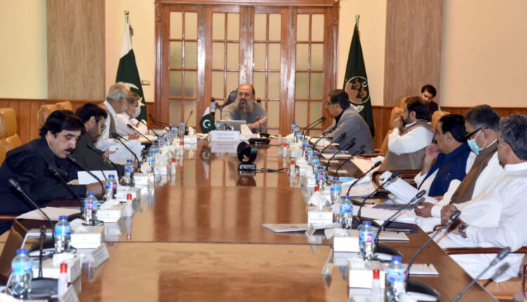 صوبائی کابینہ کااجلاس ، بلوچستان ایگریکلچر پالیسی کی منظوری دے دی گئی