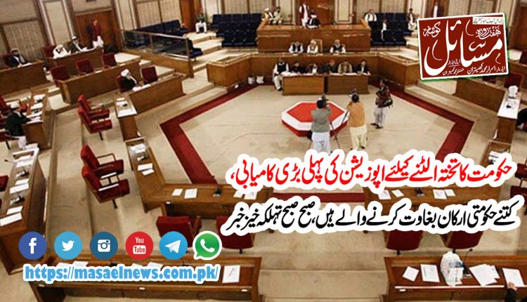 تحریک عدم اعتماد کی کامیابی کیلئے اپوزیشن جماعتیں 43ارکان کی حمایت کا دعویٰ