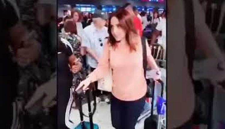 ایئرپورٹ اسٹاف کے سلوک پر حریم شاہ آپے سے باہر، ویڈیو وائرل