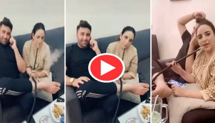 حریم شاہ کی اپنے شوہر کیساتھ شیشہ پیتے ہوئے ویڈیوز وائرل