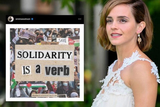 اداکارہ ایما واٹسن کی فلسطینیوں سے حمایت پر اسرائیلی حکام ا گ بگولا