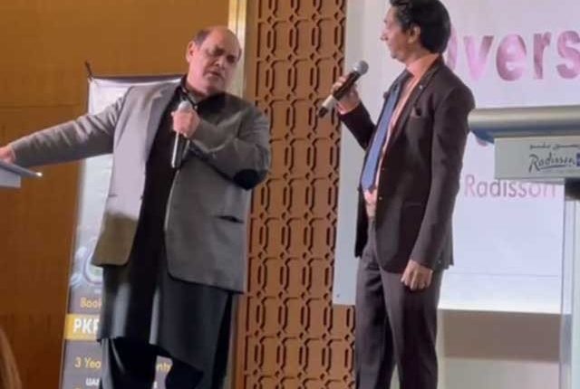 دبئی میں کامیڈین آغا ماجد اور سلیم البیلا کی جگت بازی پر ہنگامہ آرائی