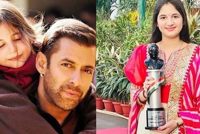 بجرنگی بھائی جان کی منی نے اپنا ایوارڈسلمان خان کے نام کردیا