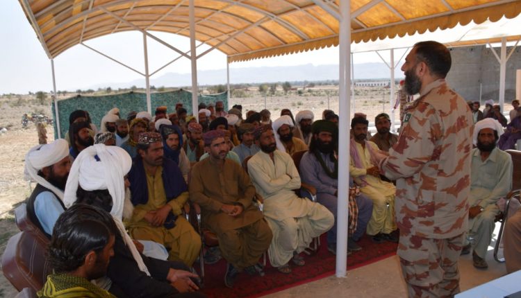 فرنٹیئر کور بلوچستان (نارتھ) میوند رائفلز کے زیراہتمام کاہان میں قبائلی جرگے کا انعقاد