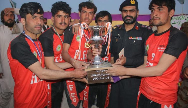 فرنٹیئر کوربلوچستان نارتھ کے زیراہتمام لورالائی فٹبال ٹورنامنٹ اختتام پذیر-
