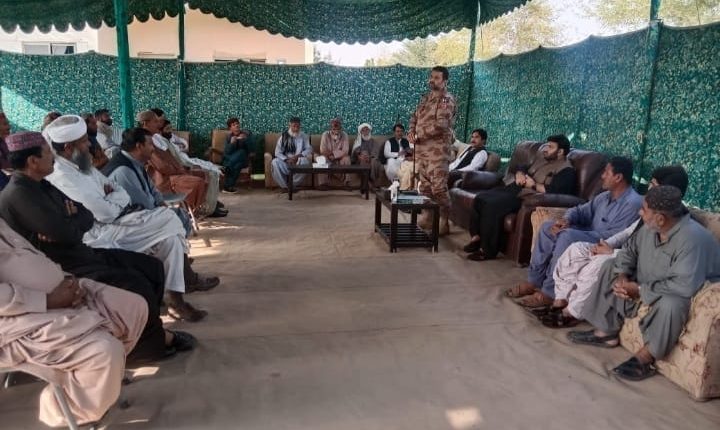 قبائلی عمائدین کا دہشتگردی کے خلاف ایف سی بلوچستان نارتھ کے ساتھ تعاون اور یکجہتی کا اظہار ۔