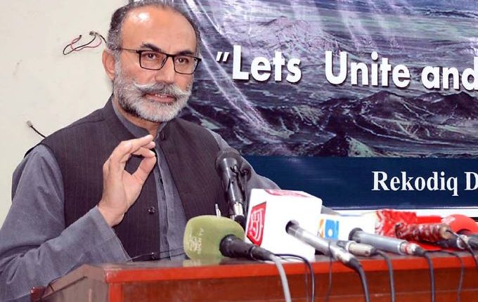 ریکوڈک معاہدہ منظر پر لایا جائے، وسائل کااجتماعی طریقے سے دفاع کریں گے، حاجی لشکری