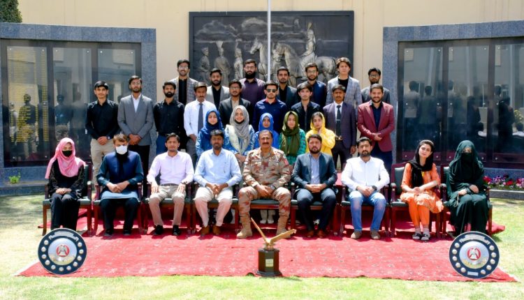 فرنٹیئرکور بلوچستان (نارتھ) بلوچستان کےنوجوانوں میں عصری شعور اور مثبت رجحانات کے فروغ کیلئے کوشاں ہے انسپکٹر جنرل فرنٹیئر کوربلوچستان (نارتھ)