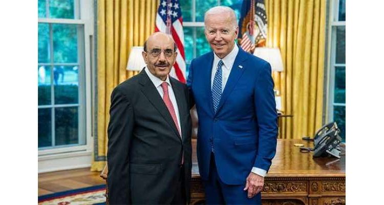 امریکی صدر جوبائیڈن سے پاکستانی سفیر سردار مسعود خان کی ملاقات