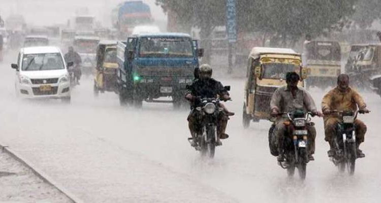 کراچی میں آئندہ تین روزتک بارش جاری رہنے کا امکان