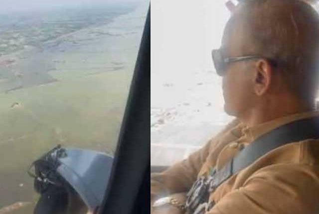 وزیراعظم کا بلوچستان کے سیلاب زدہ علاقے جعفرآباد کا دورہ