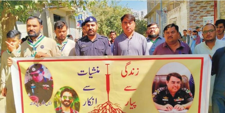 منشیات فروشوں کی بیخ کنی کیلئے عوام کا پولیس سے تعاون اہمیت کا حامل ہیں،کاشف حیدری