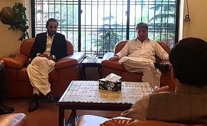 وزیراعلیٰ بلوچستان میر عبدالقدوس بزنجو کا نوابزادہ طارق مگسی کی رہائش گاہ پر ملاقات