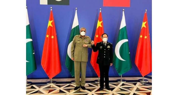 آرمی چیف کی چینی وزیر دفاع سے ملاقات