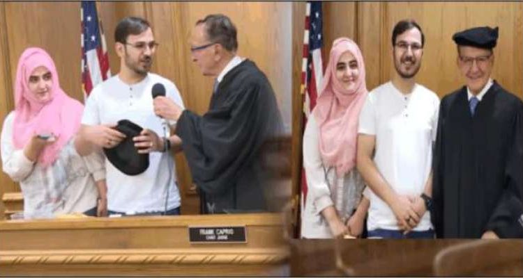 مشہور امریکی جج فرینک کیپریو کی پاکستانی جوڑے کے ساتھ مکالمے کی ویڈیو سوشل میڈیا پر وائرل ہو گئی