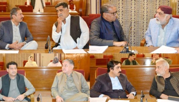 بلوچستان اسمبلی اجلاس، اراکین کی گیس پریشر کی کمی، امن و امان کی مخدوش صورتحال پر تشویش