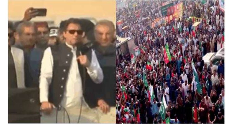 تحریک انصاف نے لانگ مارچ کا نیا شیڈول جاری کر دیا