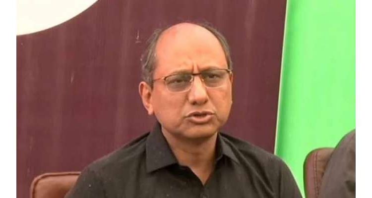 سعید غنی نے پی ٹی آئی لانگ مارچ کو ’ٹانگ مارچ‘ قرار دے دیا