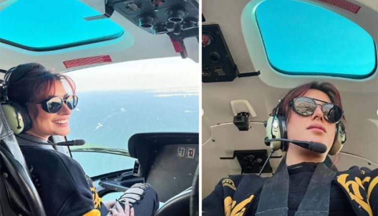 مہوش حیات کی ہیلی کاپٹر اُڑاتے ہوئے ویڈیو وائرل