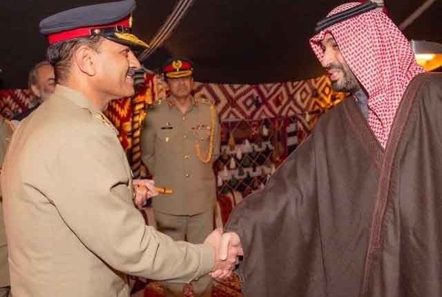 آرمی چیف جنرل عاصم منیر کی سعودی ولی عہد محمد بن سلمان سے ملاقات