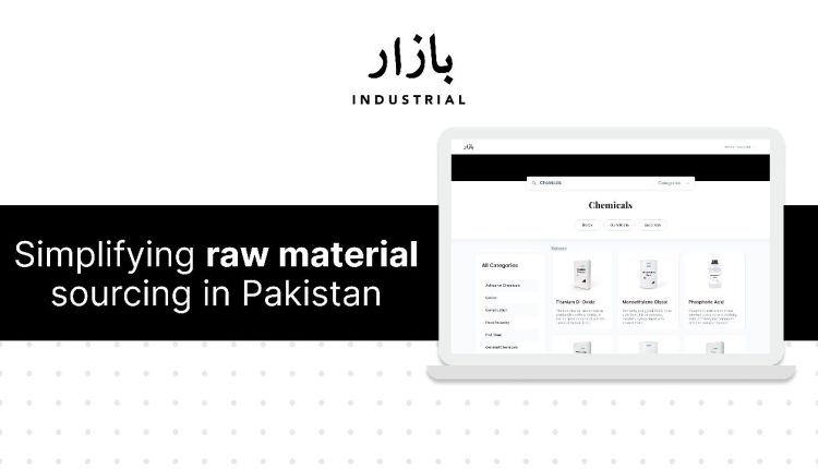 بازار نے پاکستان میں کاروبار کےلئے خام مال کی فراہمی کا پلیٹ فارم بازار انڈسٹریل متعارف کرادیا