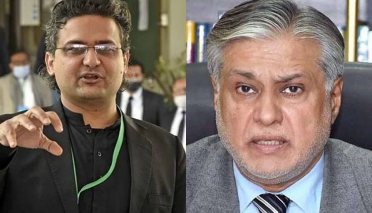 اسحاق ڈار نے سینیٹر فیصل جاوید کو معیشت پر مناظر ے کا چیلنج کر دیا