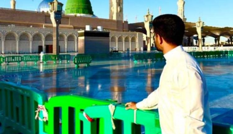 حارث رؤف نے عمرہ کی سعادت حاصل کر لی ، بابر اعظم کی مسجد نبویؐ حاضری