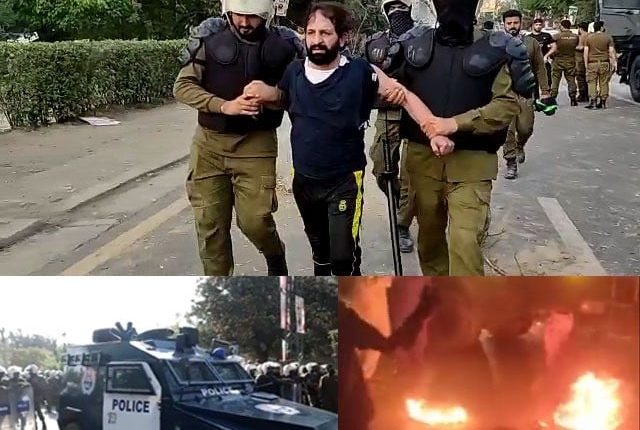 پی ٹی آئی کارکنوں کے پتھرائو، ڈی آئی جی اسلام آباد پولیس زخمی ہو گئے