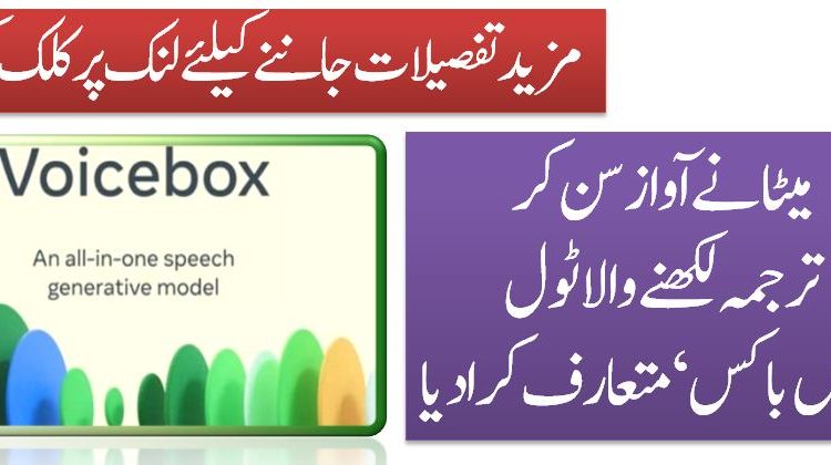 میٹا نے آواز سن کر ترجمہ لکھنے والا ٹول ’وائس باکس‘متعارف کرادیا