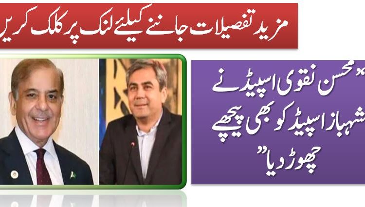 ‘’محسن نقوی اسپیڈ نے شہباز اسپیڈ کو بھی پیچھے چھوڑ دیا’’